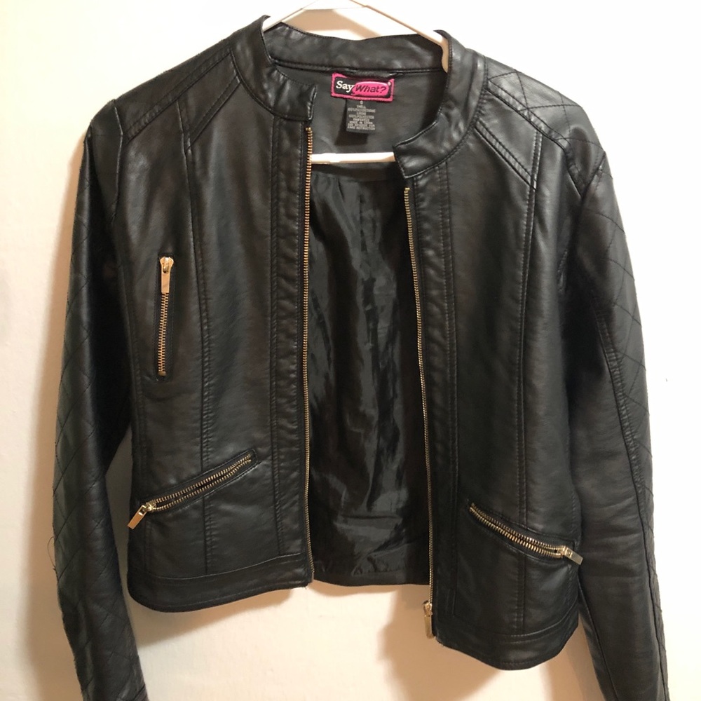 Faux Leather Jacket